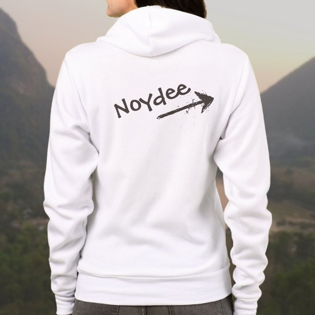 Camiseta Letras pretas e seta em você (Criador carregado)