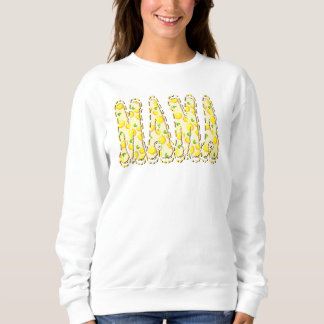 Camiseta Letras Rabiscadas Amarelo Brilhante Limão Mamãe