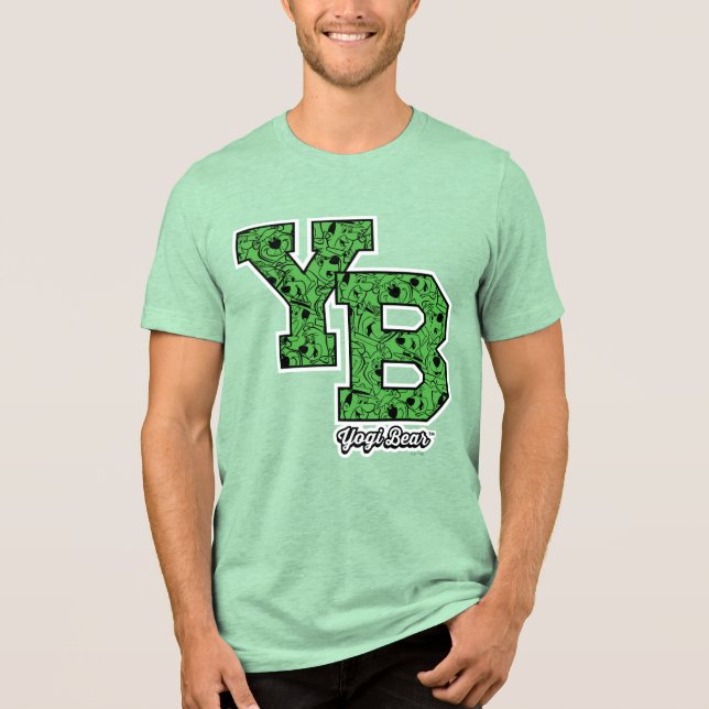 Camiseta Letras Universitárias com Estilo do Urso Yogi (Frente)