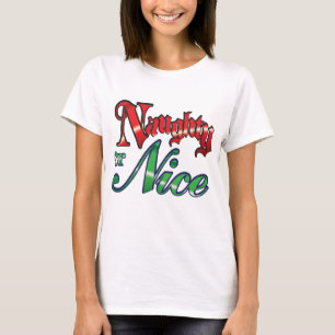 Camiseta Letras Vermelhas de Natal retrógradas ou Belas