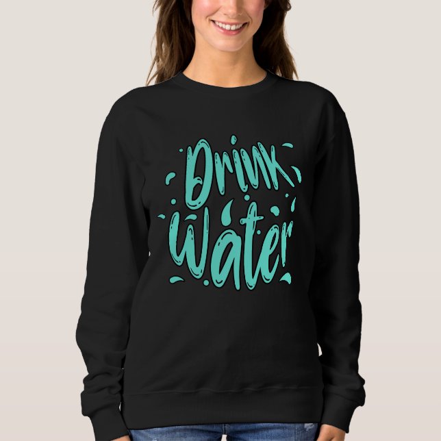 Camiseta Letreiro à Mão Beber Água  (Frente)