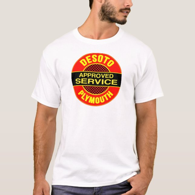 Camiseta letreiro de serviço DeSoto vintage (Frente)
