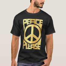 Letreiro Dourado Suave Paz, Por Favor
