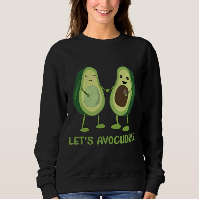 Camiseta Let's Avocuddle - Funny Avocado Pun (Frente)