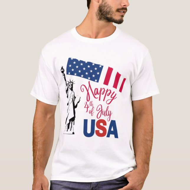 Camiseta Let's celebrate the 4th of July (Frente)