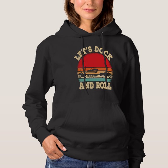 Camiseta Let's dock and roll boating boat captain (Frente)