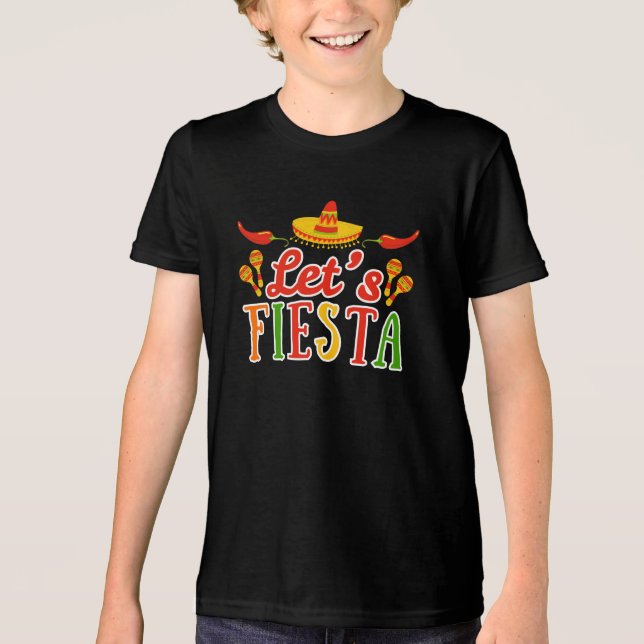 Camiseta Let's Fiesta Cinco de Mayo (Frente)