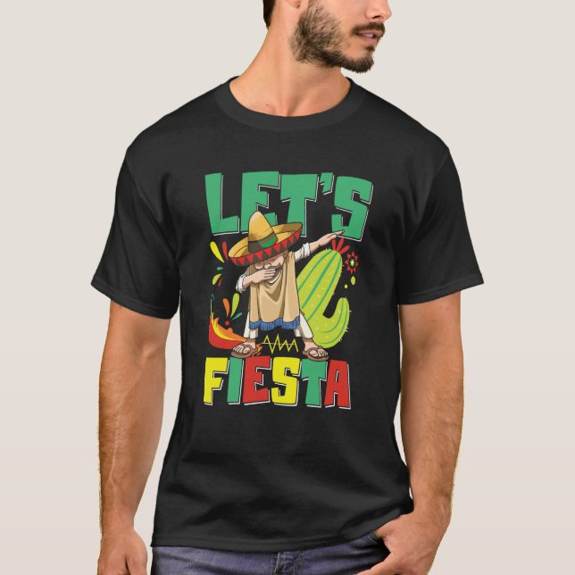 Camiseta Let's Fiesta for a Mexican children and adults (Frente)