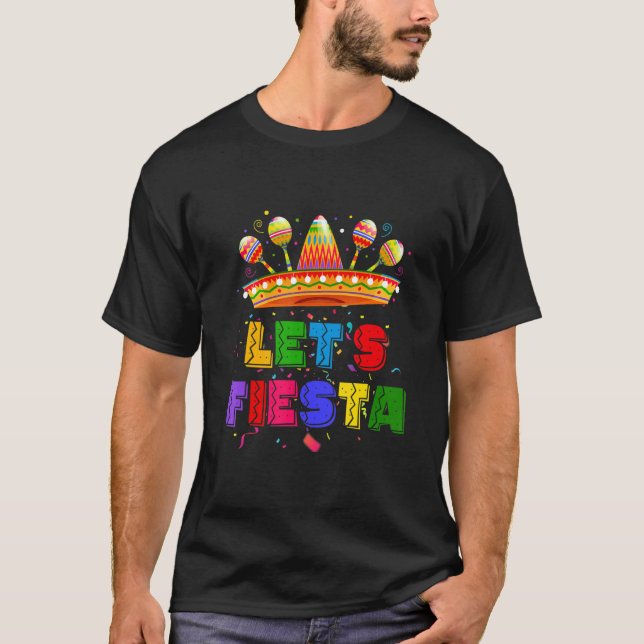 Camiseta Let's Fiesta Mexican Fiesta Party (Frente)