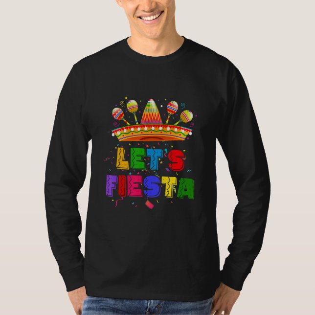 Camiseta Let's Fiesta Mexican Fiesta Party (Frente)