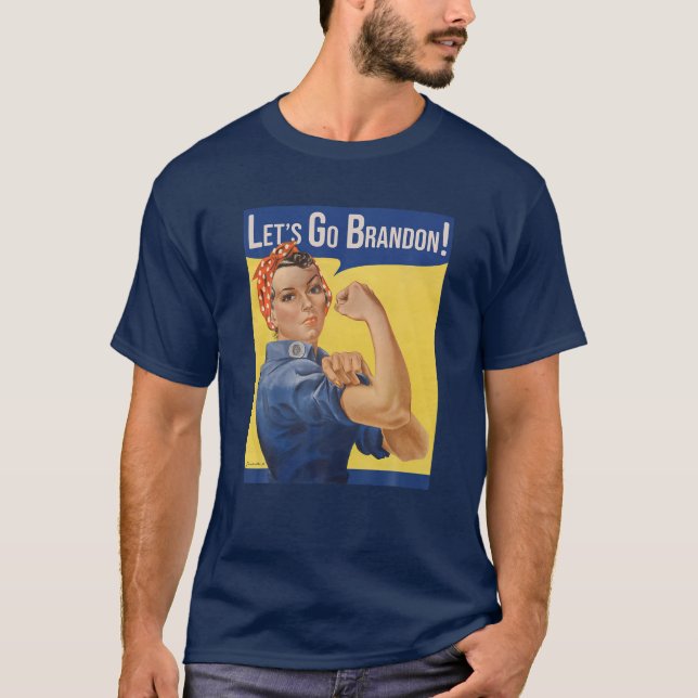 Camiseta Let's Go Brandon Blue (Frente)
