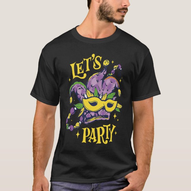 Camiseta Let's Party Mardi Gras Party Parade Shenanigans Ca (Frente)