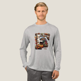 Camiseta Letter f Thanksgiving gift style 