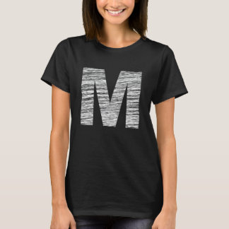 Camiseta Letter M Alphabet