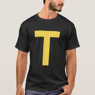 Camiseta Letter T Funny Group Matching Halloween Costume 