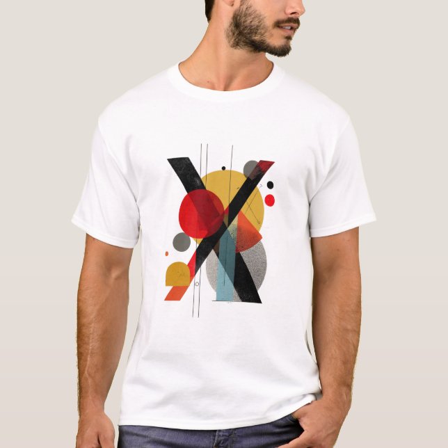 Camiseta Letter X – Swiss-Modern Geometric Monogram  (Frente)