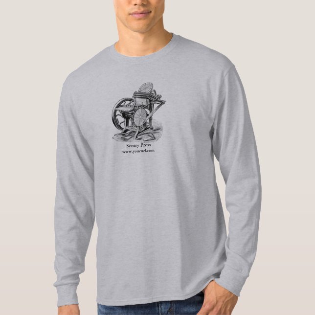 Camiseta Letterpress Chandler & Price Long Sleeve T Shirt (Frente)