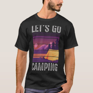Camiseta Letu2019s vai acampar ao ar livre