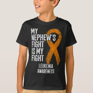 Camiseta Leucemia A Luta Do Meu Sobrinho É A Minha Luta Con