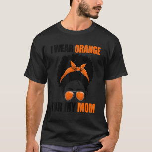 Camiseta Leucemia Africana Mensal Eu Visto Laranja Para A M