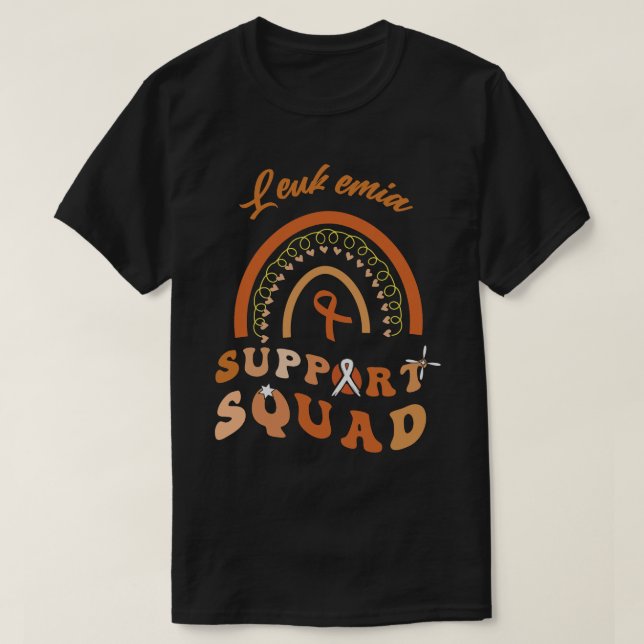 Camiseta Leucemia Apoio à Esquadra da Leucemia (Frente do Design)