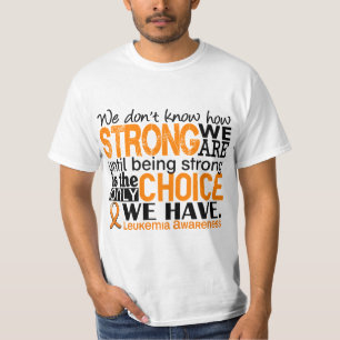 Camiseta Leucemia como forte nós somos