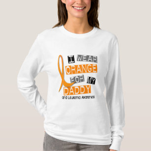 Camiseta Leucemia eu visto a laranja para meu pai 37