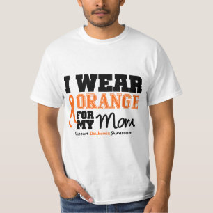 Camiseta Leucemia eu visto a laranja para minha mamã