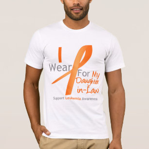 Camiseta Leucemia eu visto a nora alaranjada da fita