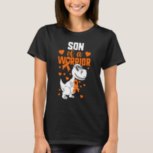 Camiseta Leucemia Mãe Pai Para Meninos Filho De Um Dinossau