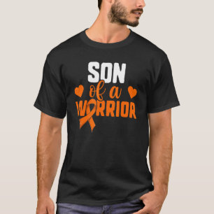 Camiseta Leucemia Mãe Pai Para Meninos Filho De Um Guerreir