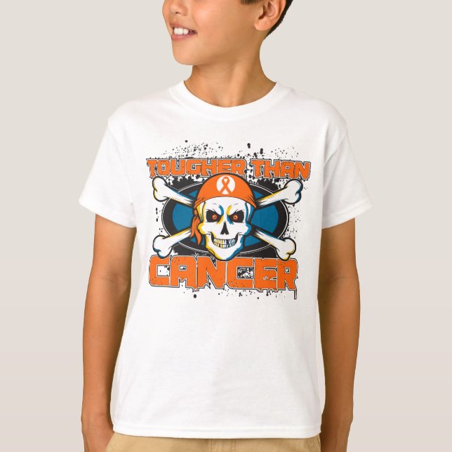 Camiseta Leucemia mais resistente do que o crânio do cancer (Frente)