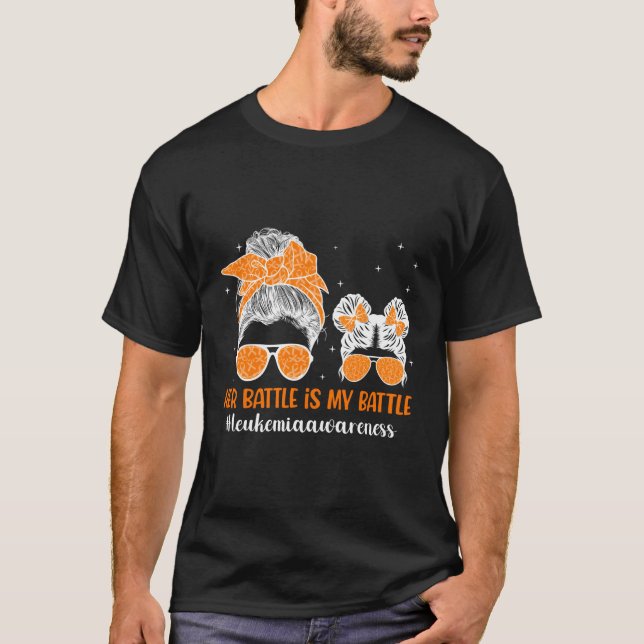 Camiseta Leucemia Orgulhosa Conhecida Mãe De Um Leukemi (Frente)