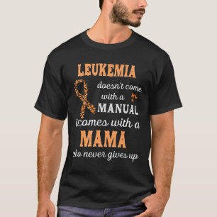 Camiseta Leucemia Sensibilização Mamã Apoio Guerreiro de Le