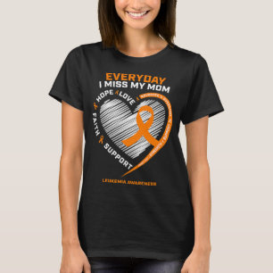 Camiseta Leucemia Sobrevivência Lembrança Mãe Amando Memóri