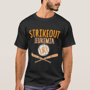 Camiseta Leucemia Striball Cancer A de fita laranja