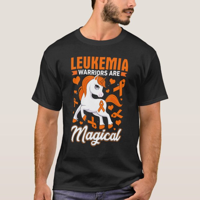 Camiseta Leukemia Warriors Are Magical Awareness Month Unic (Frente)
