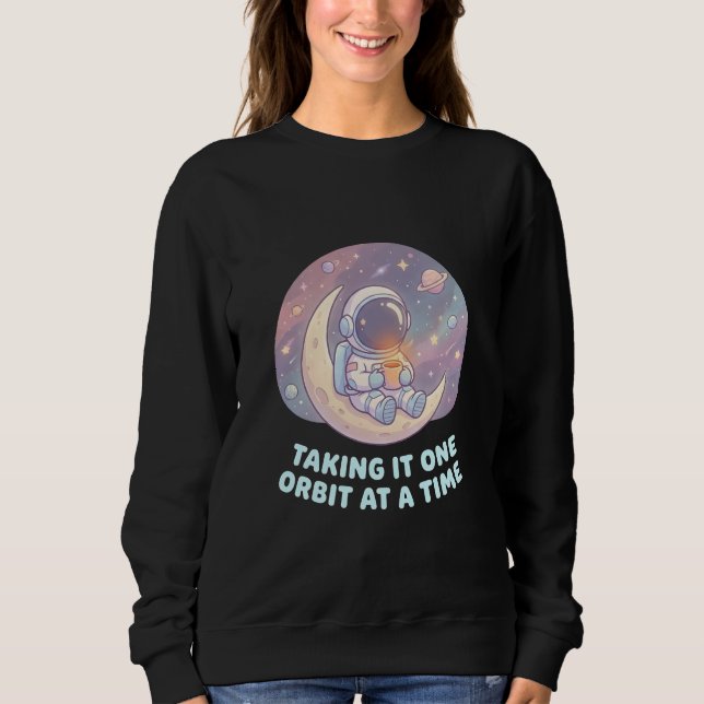 Camiseta Levá-lo Uma Órbita de Cada Vez – Mulher  (Frente)