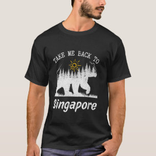 Camiseta Leva-Me De Volta A Singapura Vintage Cingapura Vac