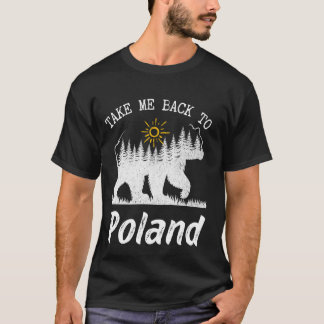 Camiseta Leva-Me De Volta Para A Férias De Polônia Da Vinta