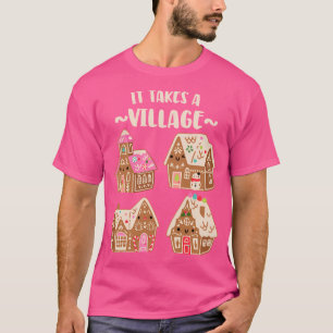 Camiseta Leva Uma Vila Engraçada Pão De Natal