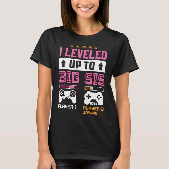 Camiseta Levada para a Irmã Grande - Que bom que serei uma (Frente)