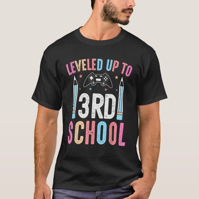 Camiseta Levado até 3º ano, 3º ano de volta à escola Gami (Frente)