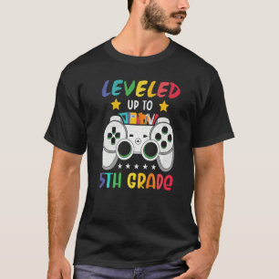 Camiseta Levado Até 5 Gamer De Vídeo De Volta À Escola
