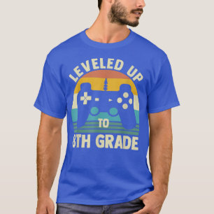 Camiseta Levado Até 8° Ano De Volta Ao Jogo De Vídeo Da Esc