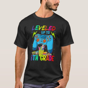 Camiseta Levado Até 8° Ano De Volta Ao Jogo De Vídeo Da Esc