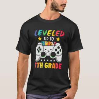 Camiseta Levado Até O 7 De Jogo De Volta À Escola