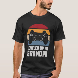 Camiseta Levado Até O Avô Gamer Gaming Pregnancy Annou