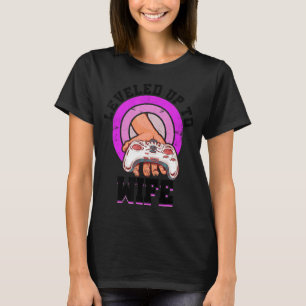 Camiseta Levado Até O Jogador De Console Do Jogador De Víde
