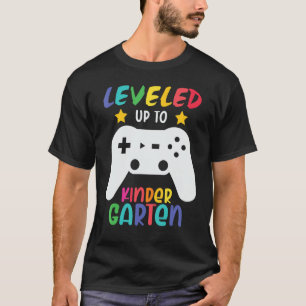 Camiseta Levado Até O Kinder Garten Gaming De Volta À Escol